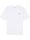 Fox Head Patch Classic Short Sleeve T-Shirt White - MAISON KITSUNE - BALAAN 7