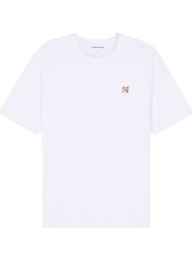 Fox Head Patch Classic Short Sleeve T-Shirt White - MAISON KITSUNE - BALAAN 2