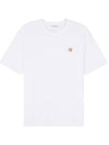 Fox Head Patch Classic Short Sleeve T-Shirt White - MAISON KITSUNE - BALAAN 3