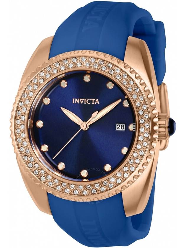 Invicta Angel Quartz Crystal Blue Dial Ladies Watch 39249 - INVICTA - BALAAN 1