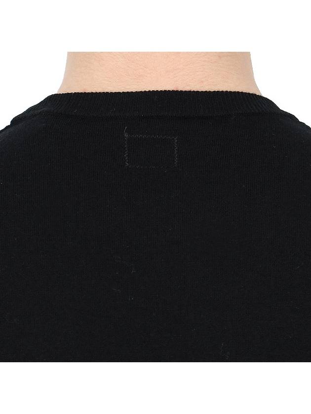 Lens Wappen Wool Knit Top Black - CP COMPANY - BALAAN 9