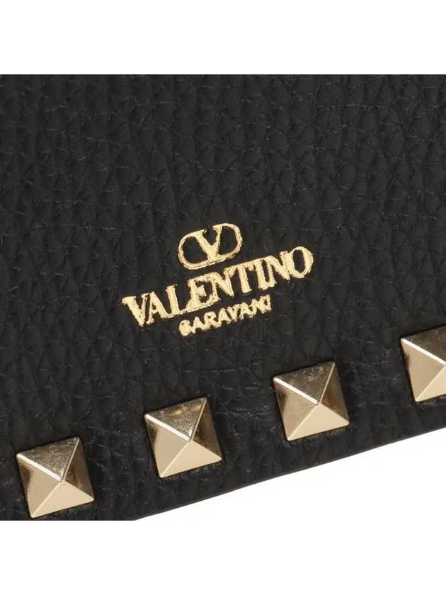 Rockstud Foldover Top Mini Bag Black - VALENTINO - BALAAN 7