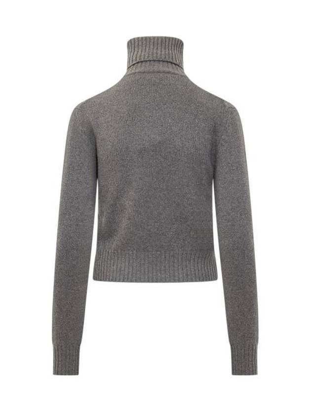 Cashmere Knit Turtleneck Light Grey - AMI - BALAAN 3