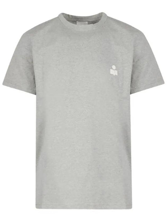 Zafferh Logo Cotton Short Sleeve T-Shirt Grey - ISABEL MARANT - BALAAN 2