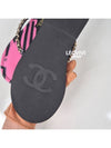 Coco Beach CC Logo Chain Star Print Flip Flops Slippers Sandals Pink 37 38 G39886 - CHANEL - BALAAN 5