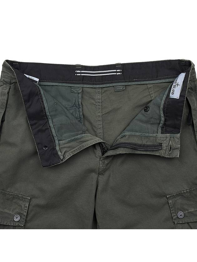 Cargo Bermuda Shorts Green - STONE ISLAND - BALAAN 7