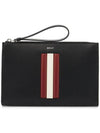 Mythos Leather Clutch Bag Black - BALLY - BALAAN 1