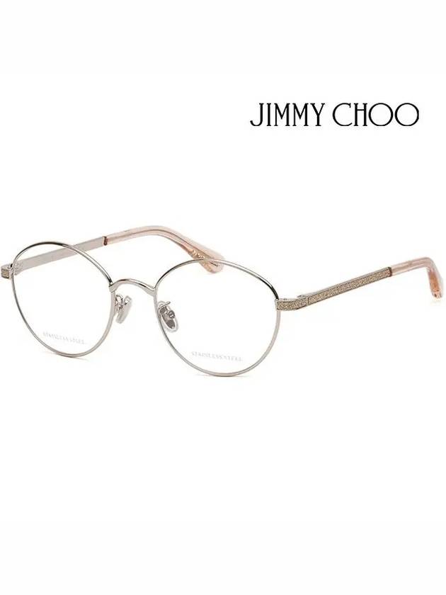 Glasses frame JC246G K67 metal frame round - JIMMY CHOO - BALAAN 4