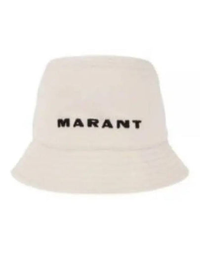 Embroidered Logo Bucket Hat Ecru - ISABEL MARANT - BALAAN 2