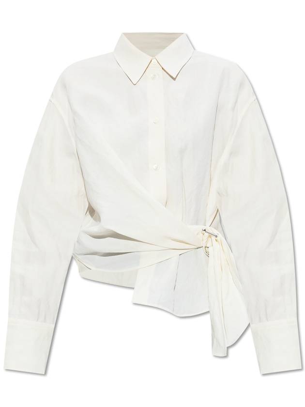 JW Anderson Shirt With Appliqué, Women's, Cream - JW ANDERSON - BALAAN 1