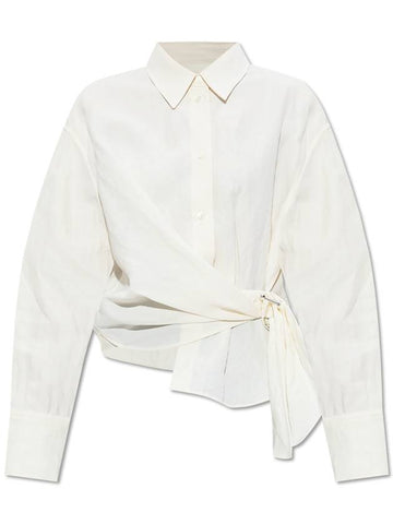 JW Anderson Shirt With Appliqué, Women's, Cream - JW ANDERSON - BALAAN 1