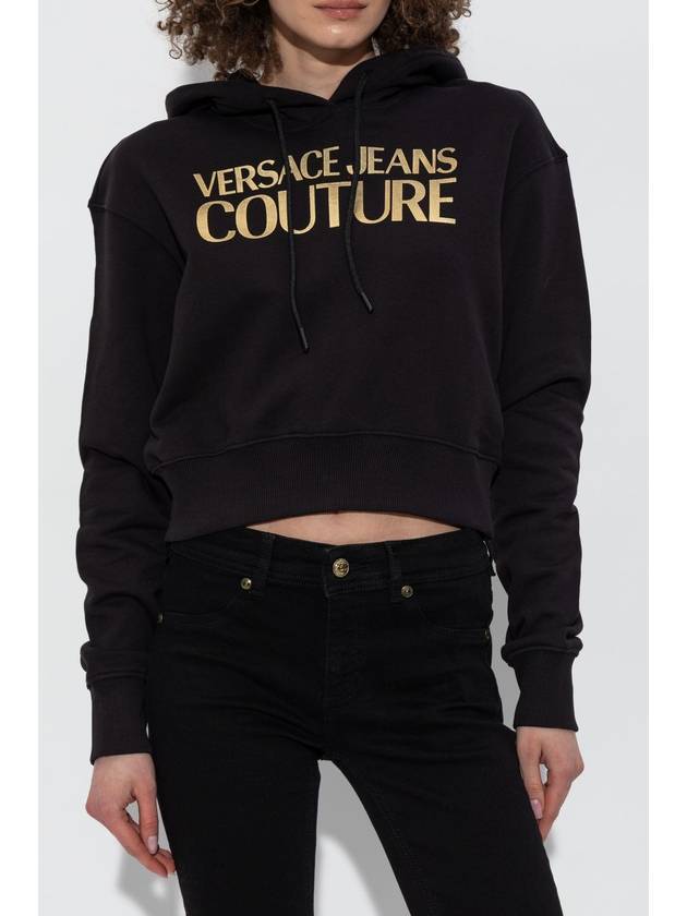 Versace Jeans Couture Hooded Sweatshirt, Women's, Black - VERSACE - BALAAN 3