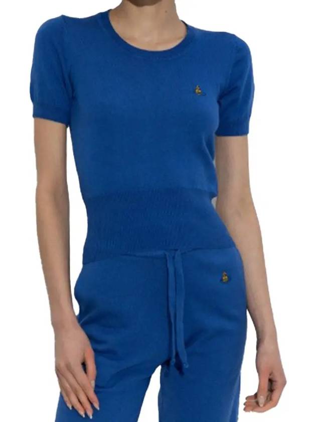 Bea Knit Top Blue - VIVIENNE WESTWOOD - BALAAN 3