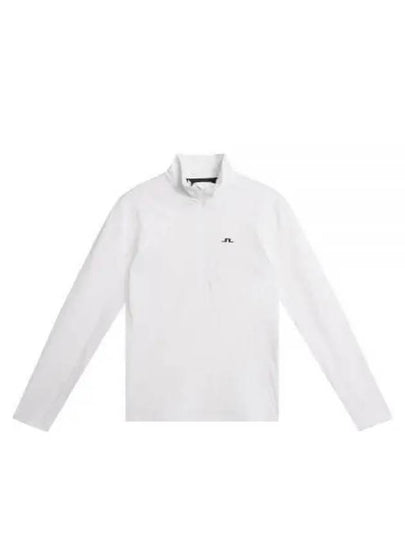 Lauryn Half Zip Mid Layer Long Sleeve T-Shirt White - J.LINDEBERG - BALAAN 2