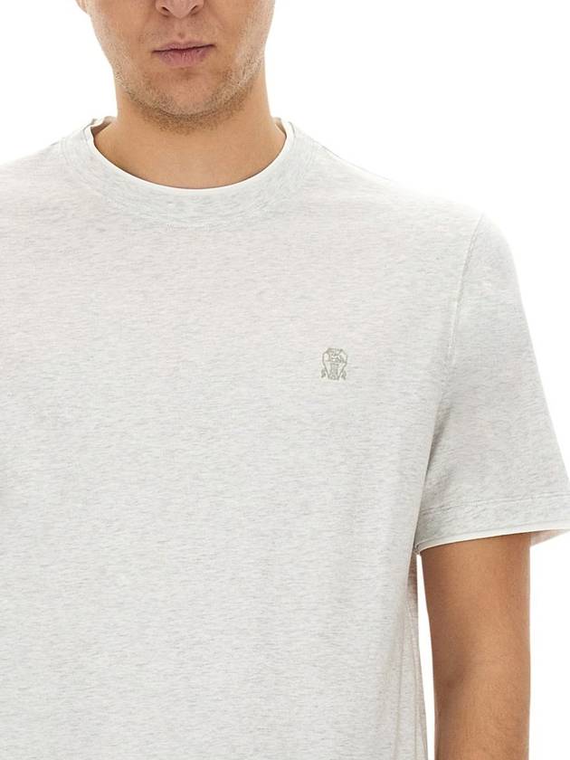 Brunello Cucinelli T-Shirt With Logo - BRUNELLO CUCINELLI - BALAAN 4