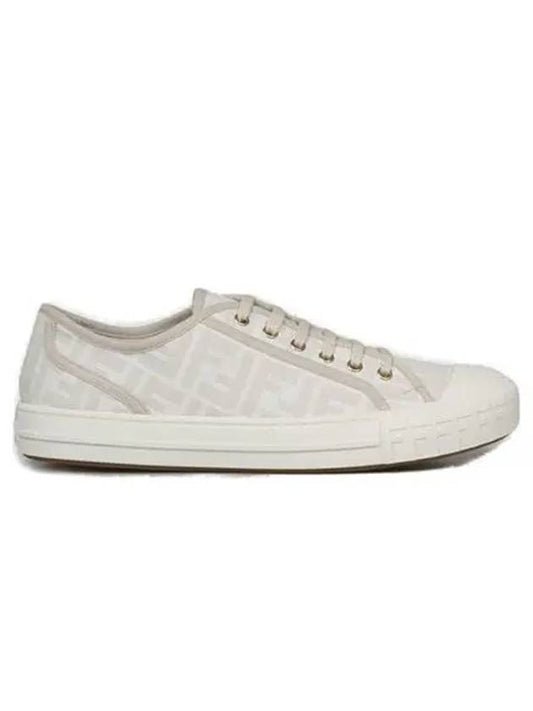 FF logo low top sneakers white - FENDI - BALAAN.