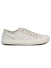 Domino FF Fabric Low Top Sneakers White - FENDI - BALAAN 2