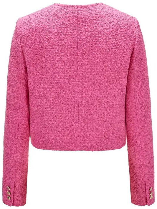 GAVINO crew neck short jacket pink 2360410537 003 - MAX MARA - BALAAN 2