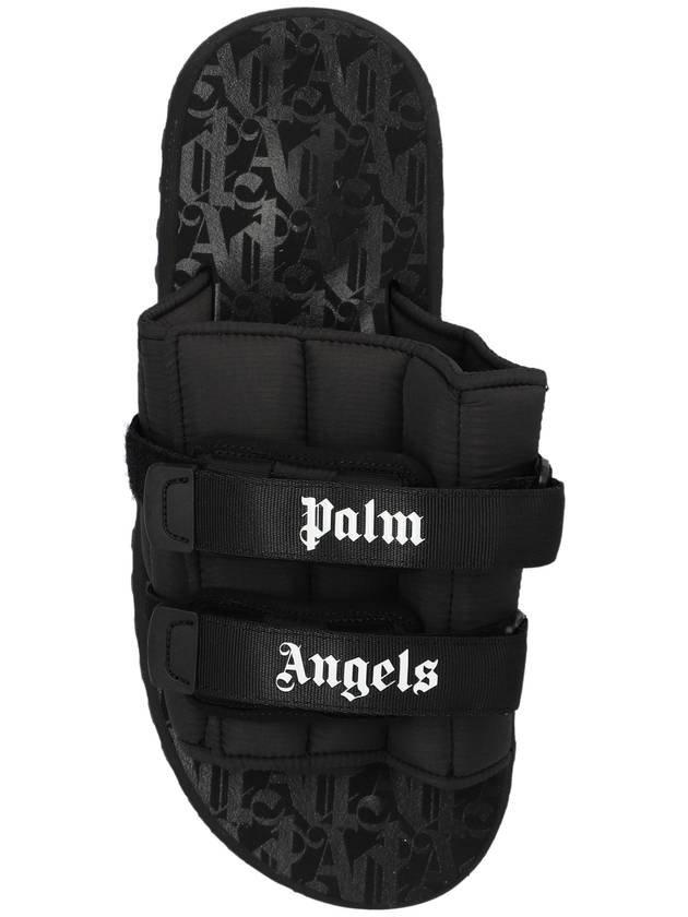 Suicoke Moto P Touch Strap Slippers Black - PALM ANGELS - BALAAN 7