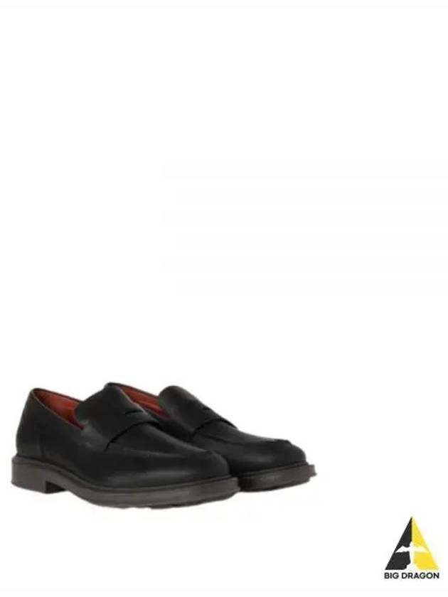 Travis Penny Leather Loafers Black - LORO PIANA - BALAAN 2