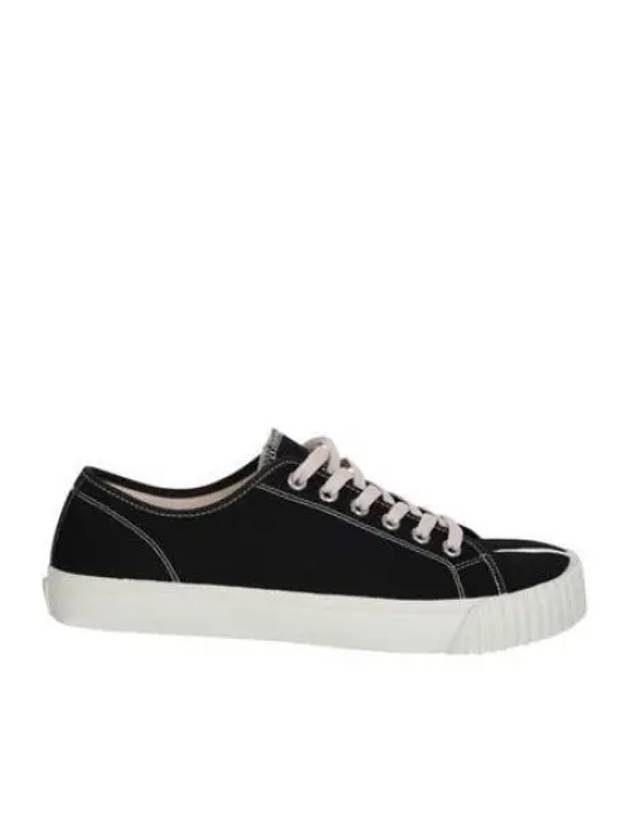 Tabi Cotton Low Top Sneakers Black - MAISON MARGIELA - BALAAN 2