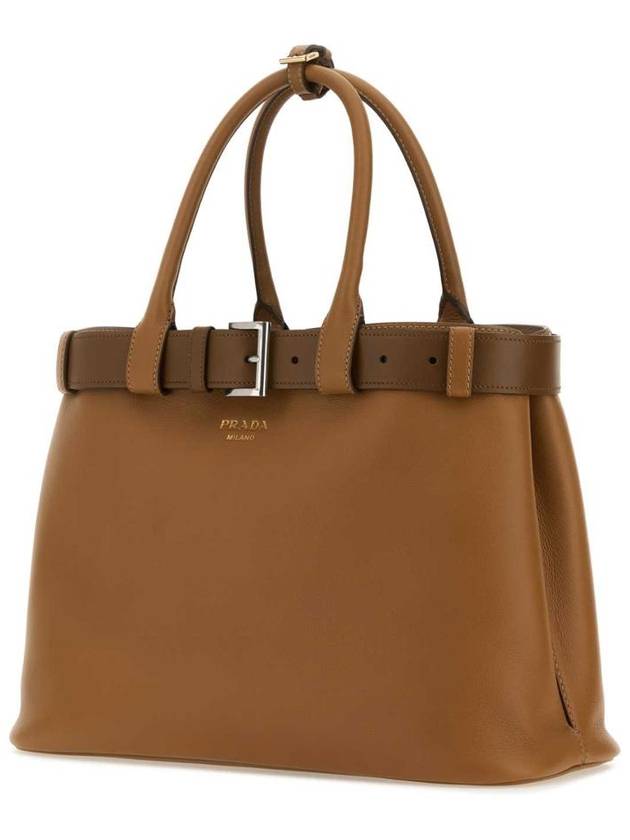 Buckle Large Tote Bag Brown - PRADA - BALAAN 3