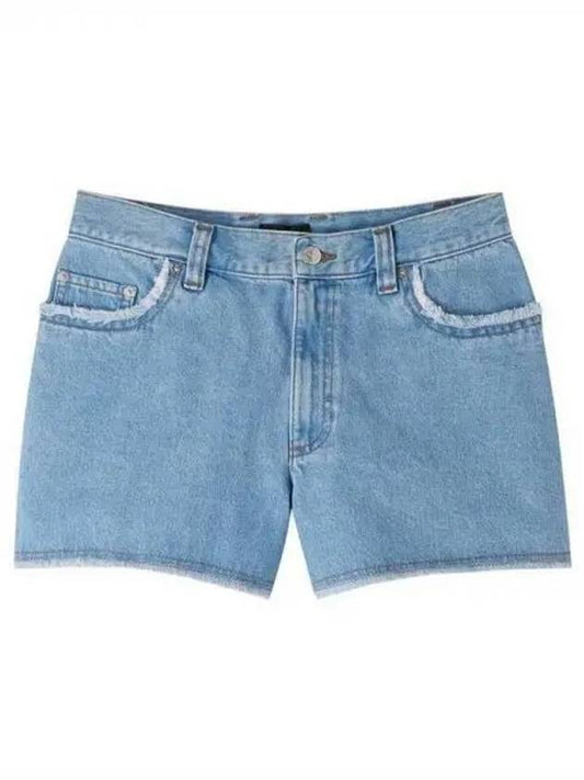 Mid-Thigh Denim Shorts Pale Blue - A.P.C. - BALAAN 2