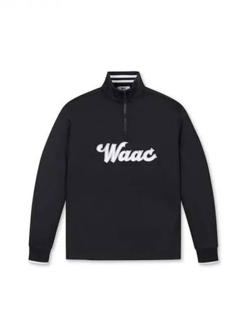 Golf men s logo half zip up WMTBS24121BKX Domestic product GQ0Z24022817045 - WAAC - BALAAN 1