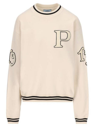 Patch Cotton Fleece Ivory - PRADA - BALAAN 2