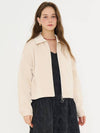 Wrinkle Leather Jacket Ivory - METAPHER - BALAAN 2