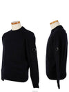 Lens Wappen Wool Knit Top Navy - CP COMPANY - BALAAN 2