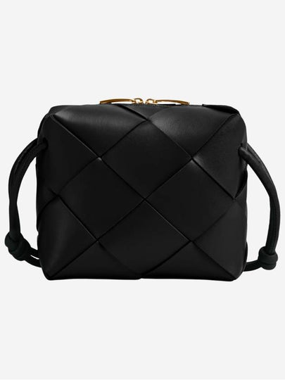 Cassette Intrecciato Mini Shoulder Bag Black - BOTTEGA VENETA - BALAAN 2