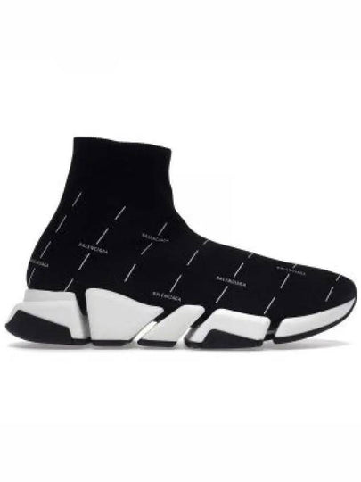 Speed ​​2.0 Logo High Top Sneakers Black - BALENCIAGA - BALAAN 2