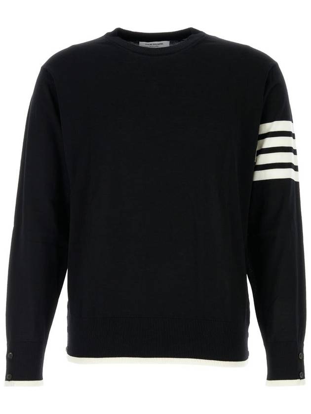 4-Bar Knit Top Black - THOM BROWNE - BALAAN 2