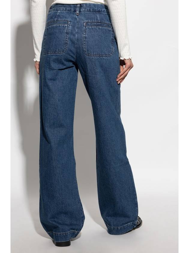 Seaside Denim Straight Jeans Stonewashed indigo - A.P.C. - BALAAN 5