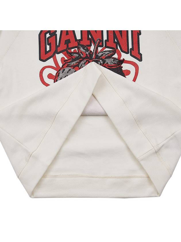 Isoli Raglan Strawberry Sweatshirt Vanilla Ice - GANNI - BALAAN 8