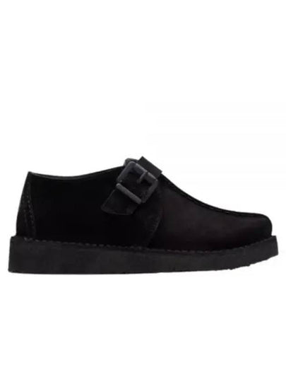 Trek Buckle Suede Loafers Black - CLARKS - BALAAN 2