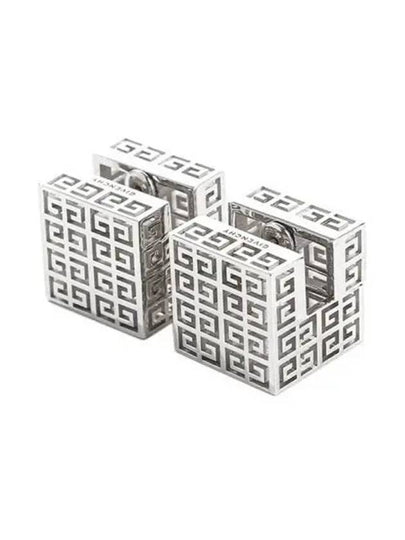 G Square Brass Earrings Silver - GIVENCHY - BALAAN 2