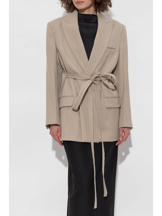 Victoria Beckham Wool Blazer, Women's, Beige - VICTORIA BECKHAM - BALAAN 3