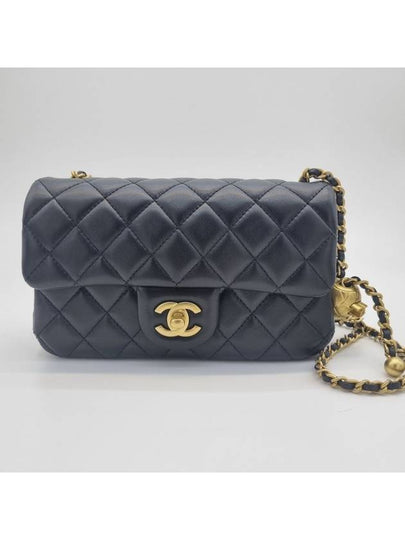 Classic New Mini Gold Ball Lambskin Cross Bag Black - CHANEL - BALAAN 2