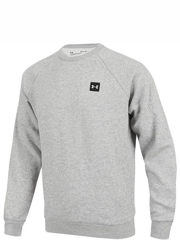 Rival Fleece Crew Sweatshirt Grey - UNDER ARMOUR - BALAAN 3