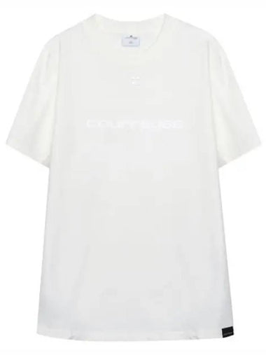 Courr ges cotton logo T shirt - COURREGES - BALAAN 1