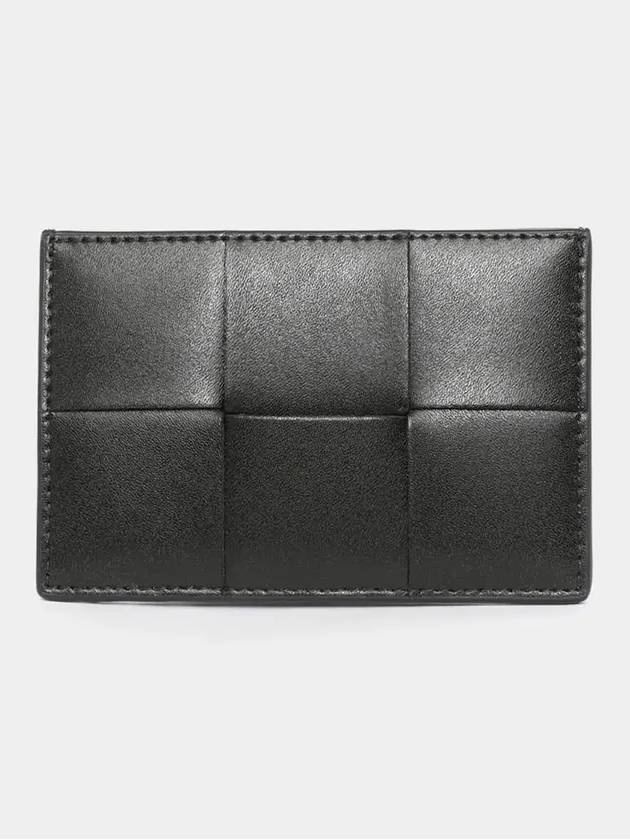 Intrecciato Cassette Card Wallet Black - BOTTEGA VENETA - BALAAN 4