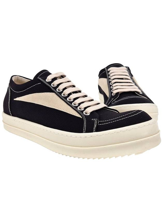 24SS Dark Shadow Vans Denim Vintage Sneakers Black DU01D1803 CBLVS911 - RICK OWENS - BALAAN 1