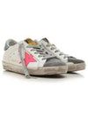 Women's Glitter Tab Superstar Classic Low Top Sneakers White - GOLDEN GOOSE - BALAAN 5