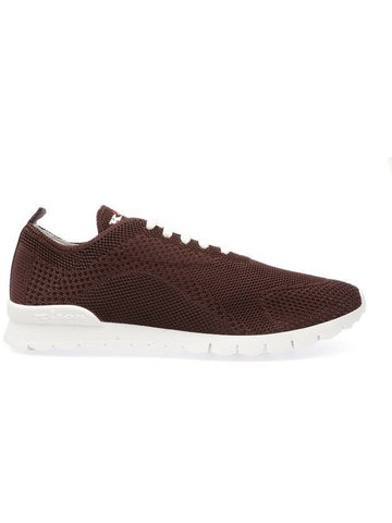 Fit Knit Low Top Sneakers Dark Brown - KITON - BALAAN 1