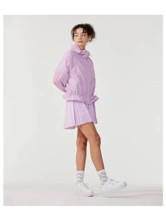 Monogram Pleated Skirt Women Violet - REEBOK - BALAAN 1