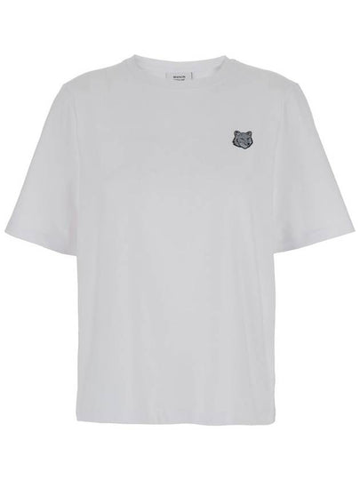 Bold Fox Head Patch Short Sleeve T-Shirt White - MAISON KITSUNE - BALAAN 2