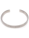 Engraving Logo Cuff Bracelet Silver - MAISON MARGIELA - BALAAN 3