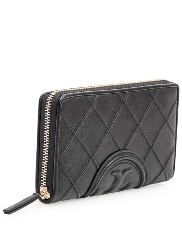 Debossed Logo Leather Long Wallet Black - TORY BURCH - BALAAN 4